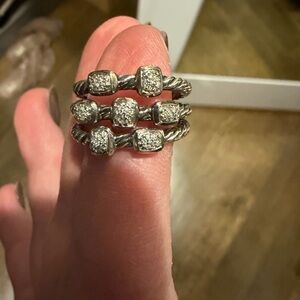 Genuine David Yurman Silver Multi-Band Ring
Size 6.5